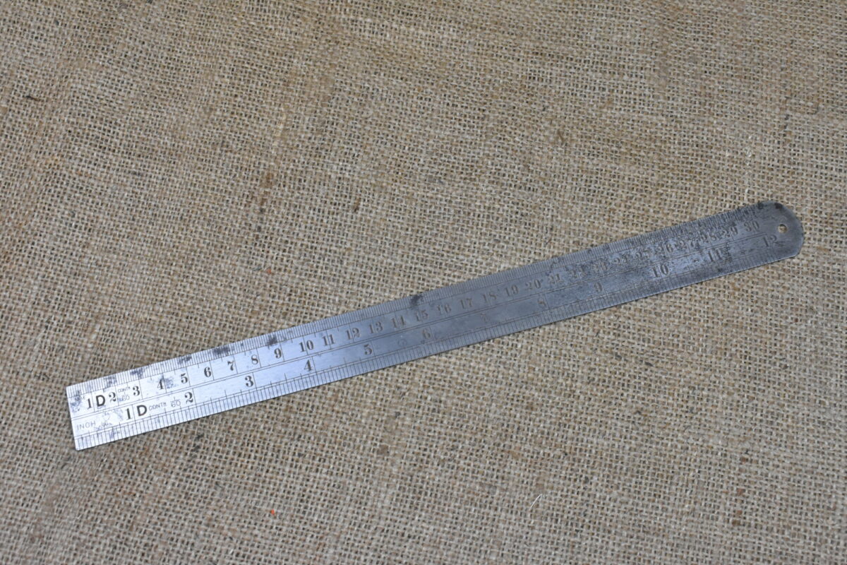Chesterman, Sheffield No.1486D 12" Steel Contraction Rule. 80208047 - Image 2