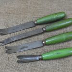 George Barnsley, Cornish Works, Sheffield, 4 Rubber Trade Knives 80209181