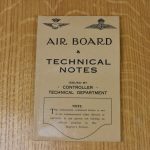 Air Board Technical Notes, Issued by Controller Technical Department 80210333