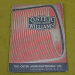 Vintage Oster Williams Threading Equipment Catalogue 80211048