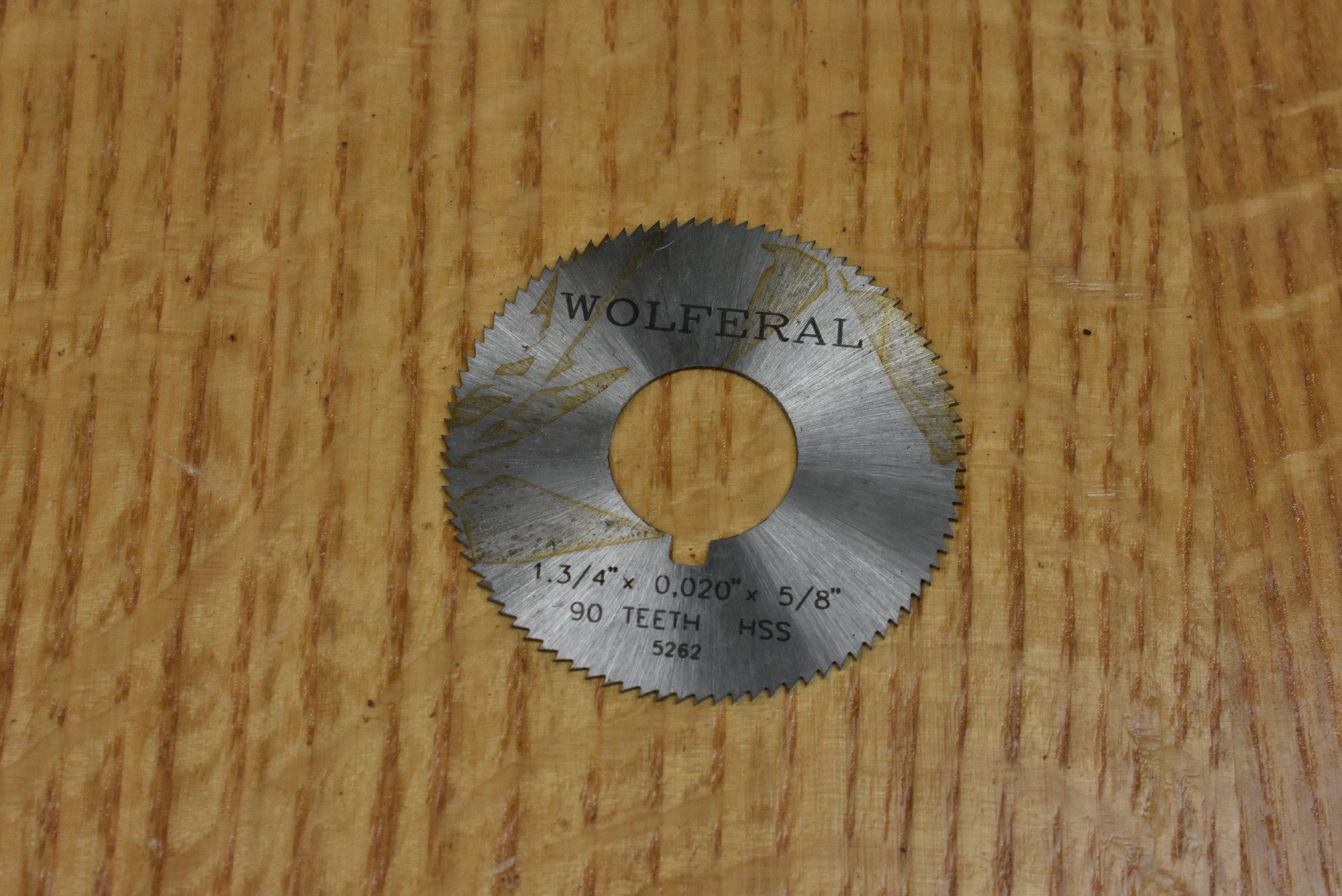 Slitting Saw: 1.3/4" x 0.020" x 5/8" Bore. 80211419