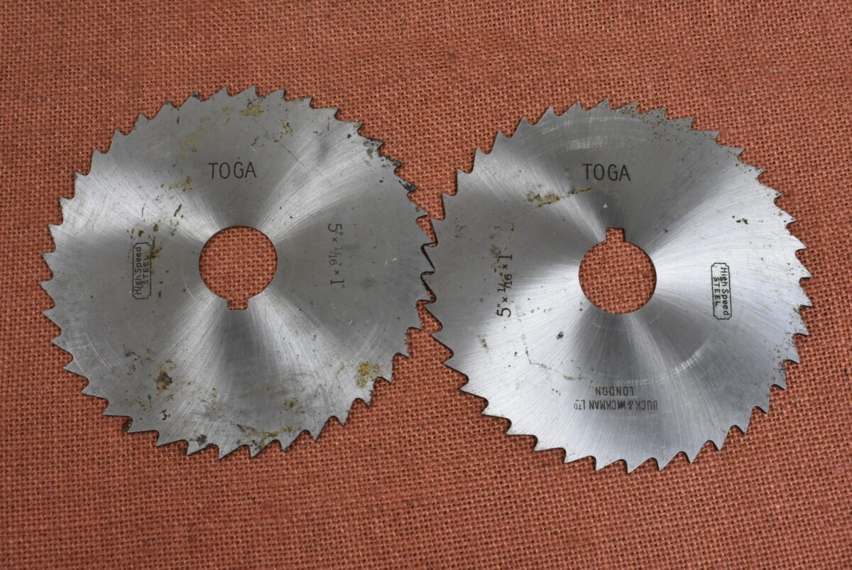 2 x Toga 5" x 5/16" x 1" Bore Horizontal Milling Cutters 80214320 - Image 3