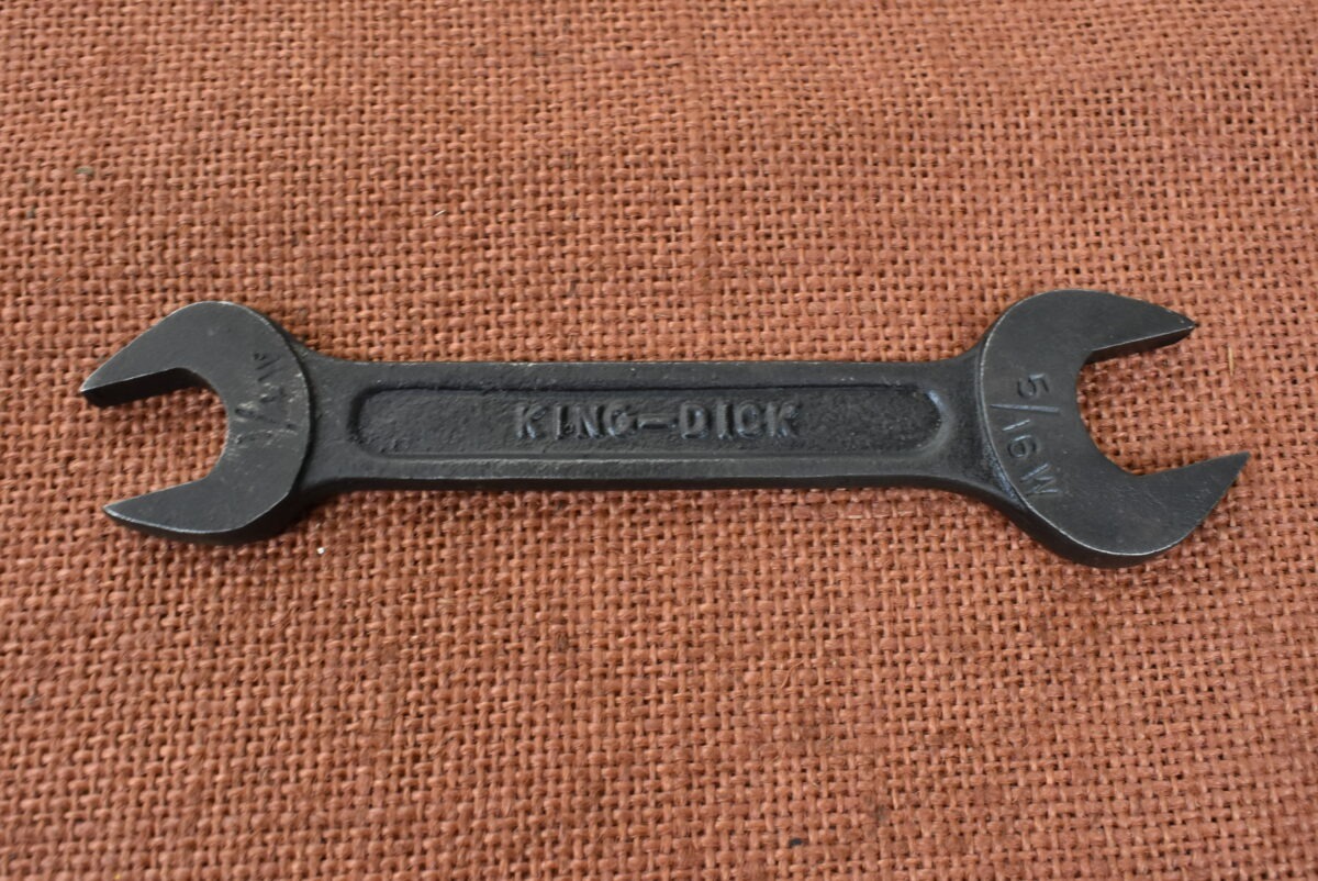 Ex - Military Black 1/4" x 5/16" Open Ended Spanner (1953) 80214501 - Image 3