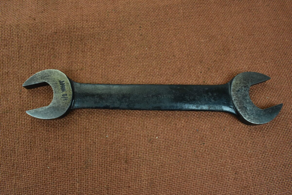 Ex - Military Athol 9/16" x 1/2" Whitworth Open Ended Spanner 80214513 - Image 2