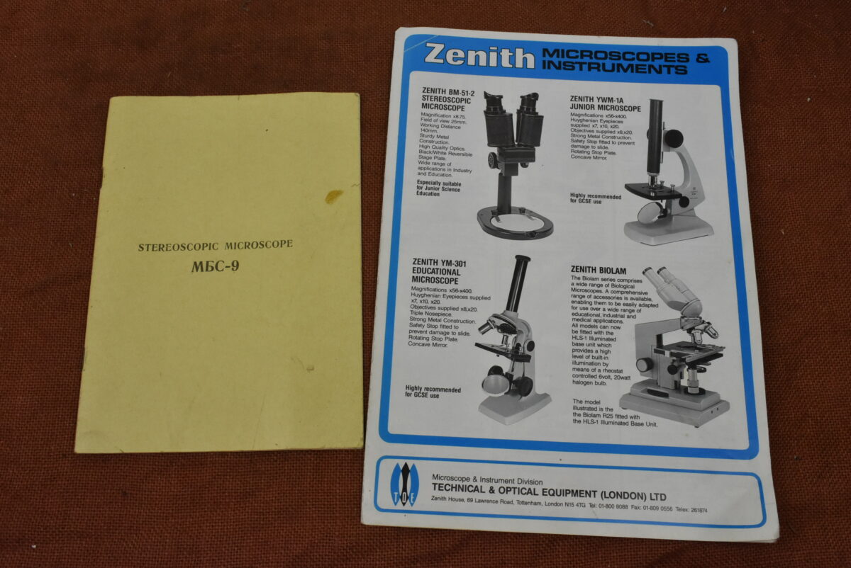 Zenith M65-9 Stereoscopic Microscope Manual and Sales Brochure 80214863 - Image 2