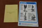 Zenith M65-9 Stereoscopic Microscope Manual and Sales Brochure 80214863