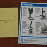 Zenith M65-9 Stereoscopic Microscope Manual and Sales Brochure 80214863