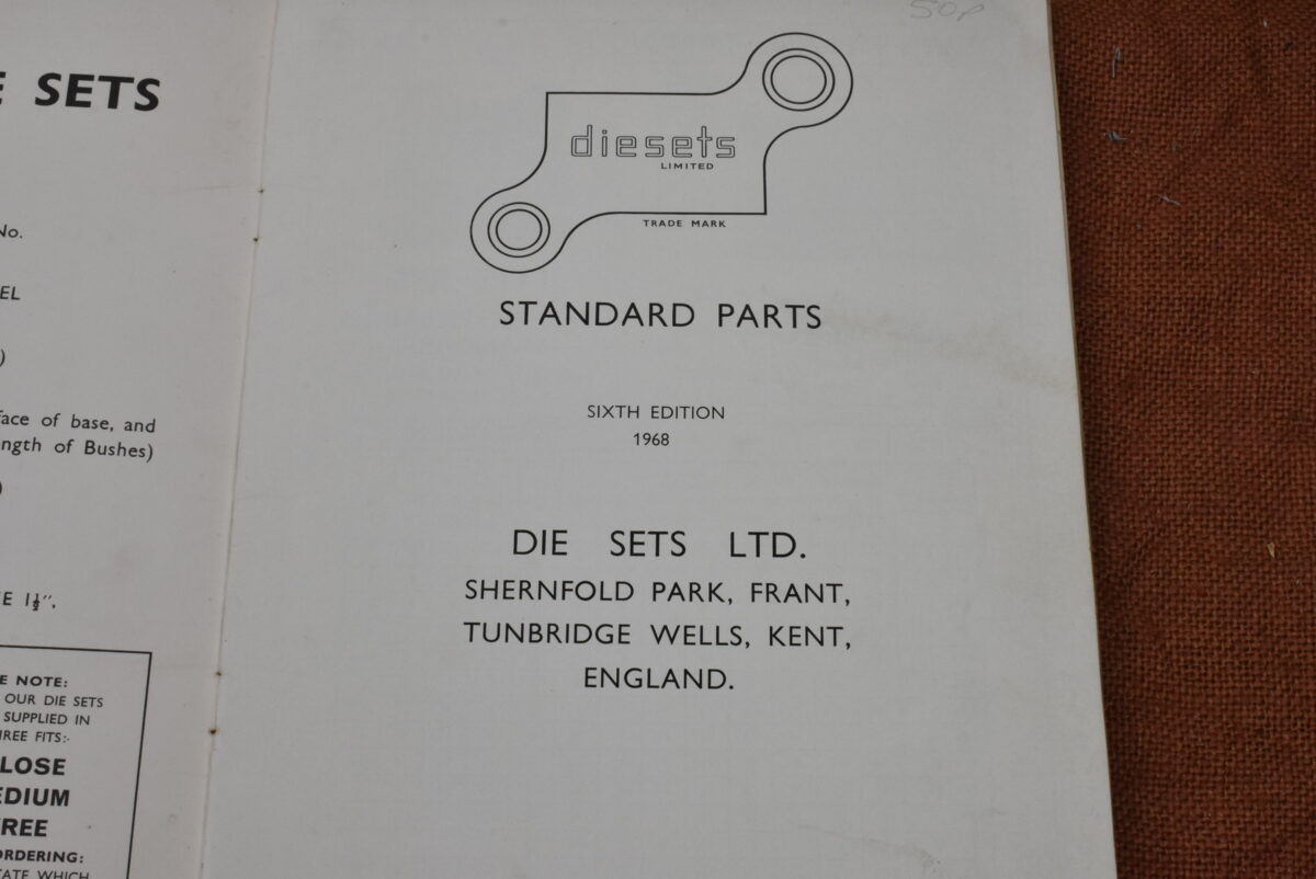 Purefoy Die Sets, Standard Parts Catalogue 1968 80214861 - Image 3