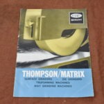 Thompson/Matrix Surface Grinders, Truforming & Way Grinding Machines Brochure 80214845