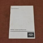 Carl Zeiss Jena: Vertical Incident Light Microscope Instruction Manual 80214884