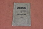 Carl Zeiss Jena: Carl Zeiss Jena: Directions for Using the Operator 80214882