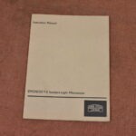 Carl Zeiss Jena: Epignost 2 Incident Light Microscpe Instruction Manual 80214877