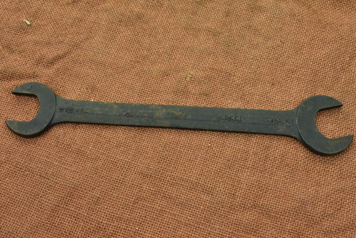Ex - Military Snail Brand 7/8" x 13/16" AF Open Ended Spanner (1951) 80214914 - Image 3