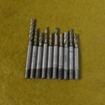Ten Good Used Long Series End Mills/Slot Drills, Small Sizes (3/16" 5mm approx.) 80215031
