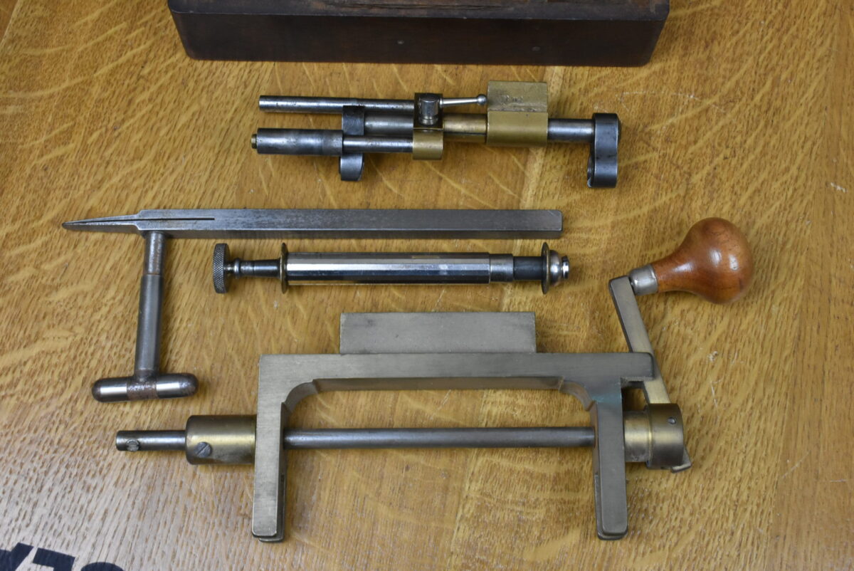 Large Clock Spring Winder, Pivot Polishing Tool & Tweezers 80215203 - Image 1