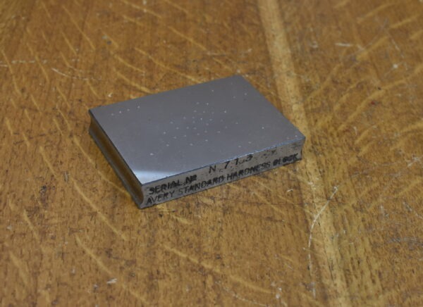 Avery Standard Hardness Test Block S/No. N713 80215461