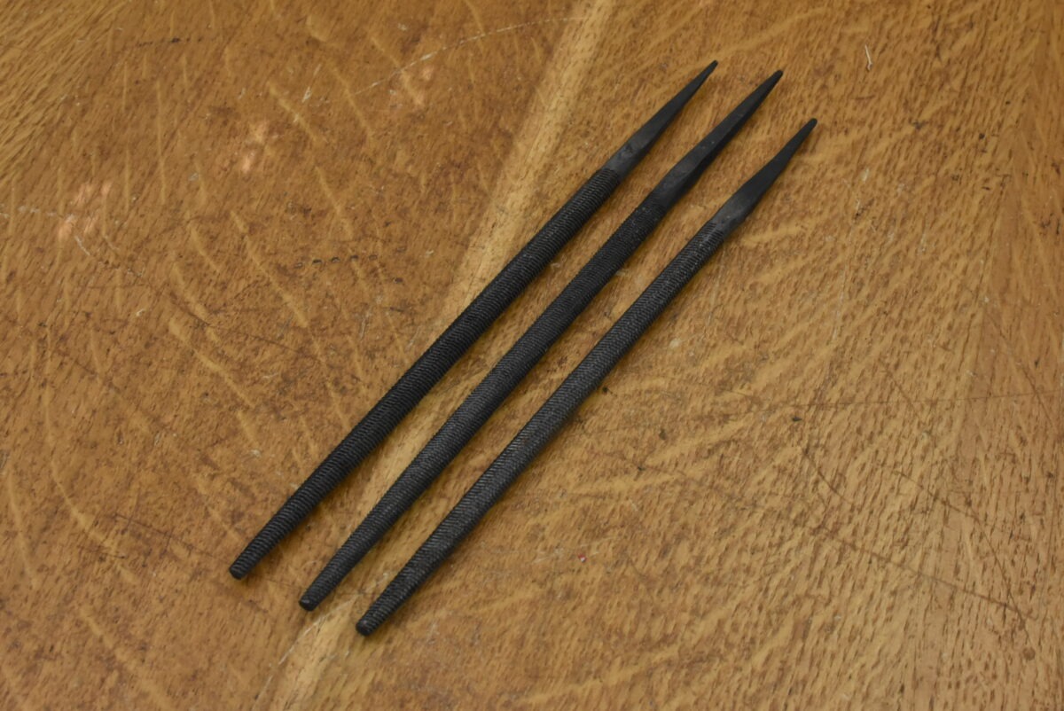 3 x 6" Round Files, Bastard Cut, Old Stock. 80215484 - Image 2