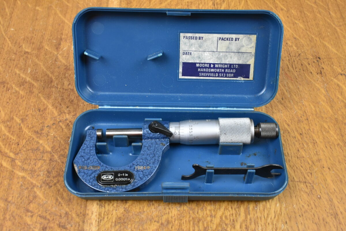 Good, Used Moore & Wright No. 965B 0 - 1" Micrometer 80215654 - Image 2