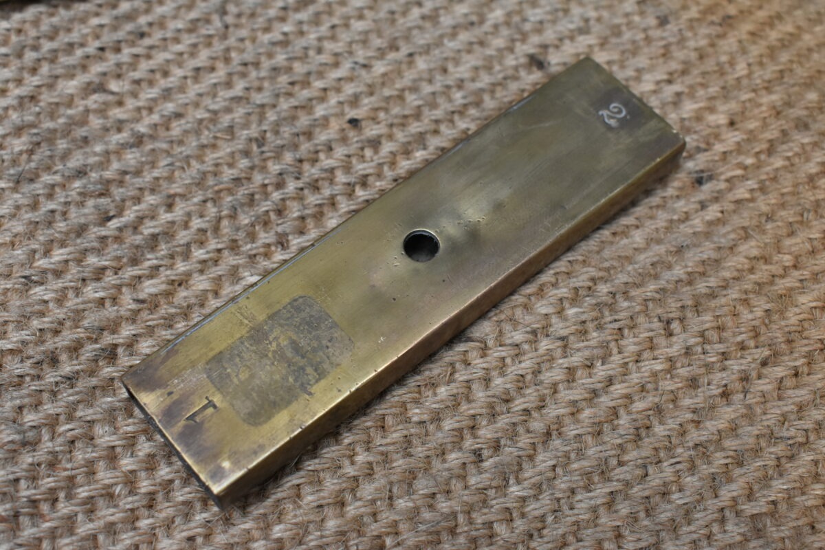 Two Stanley, London, 5' Folding Rules with Brass Joiner. In Leather Case 80216056 - Image 5