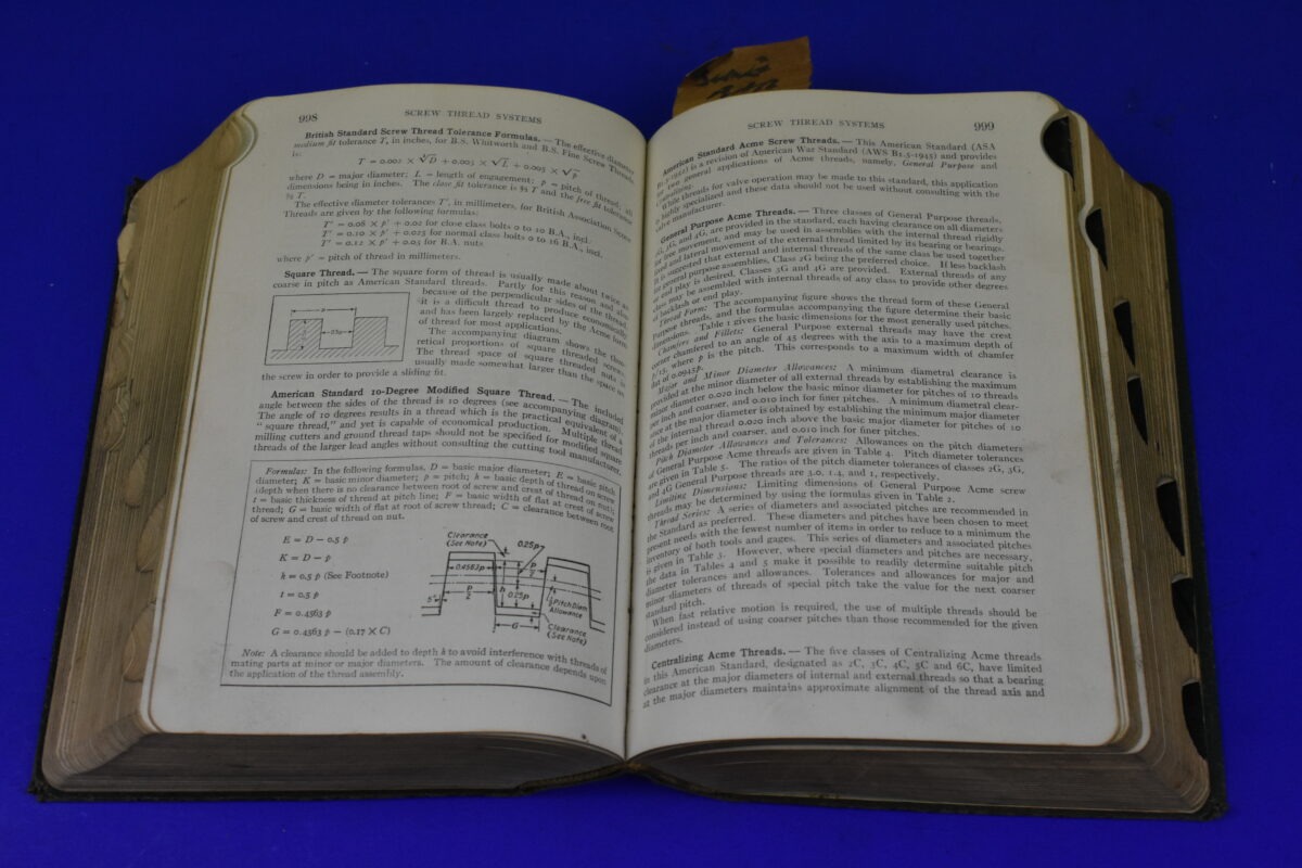 DSC_1289 Machinery's Handbook, 14th Edition, 1953 80216029 - Image 5