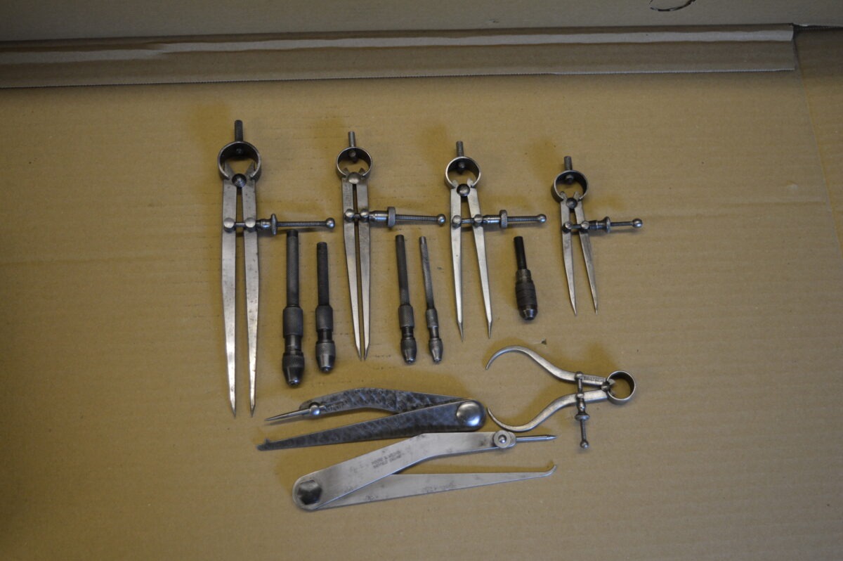80216071 Assorted Calipers, Dividers & Pin Chucks, 80216071 - Image 1