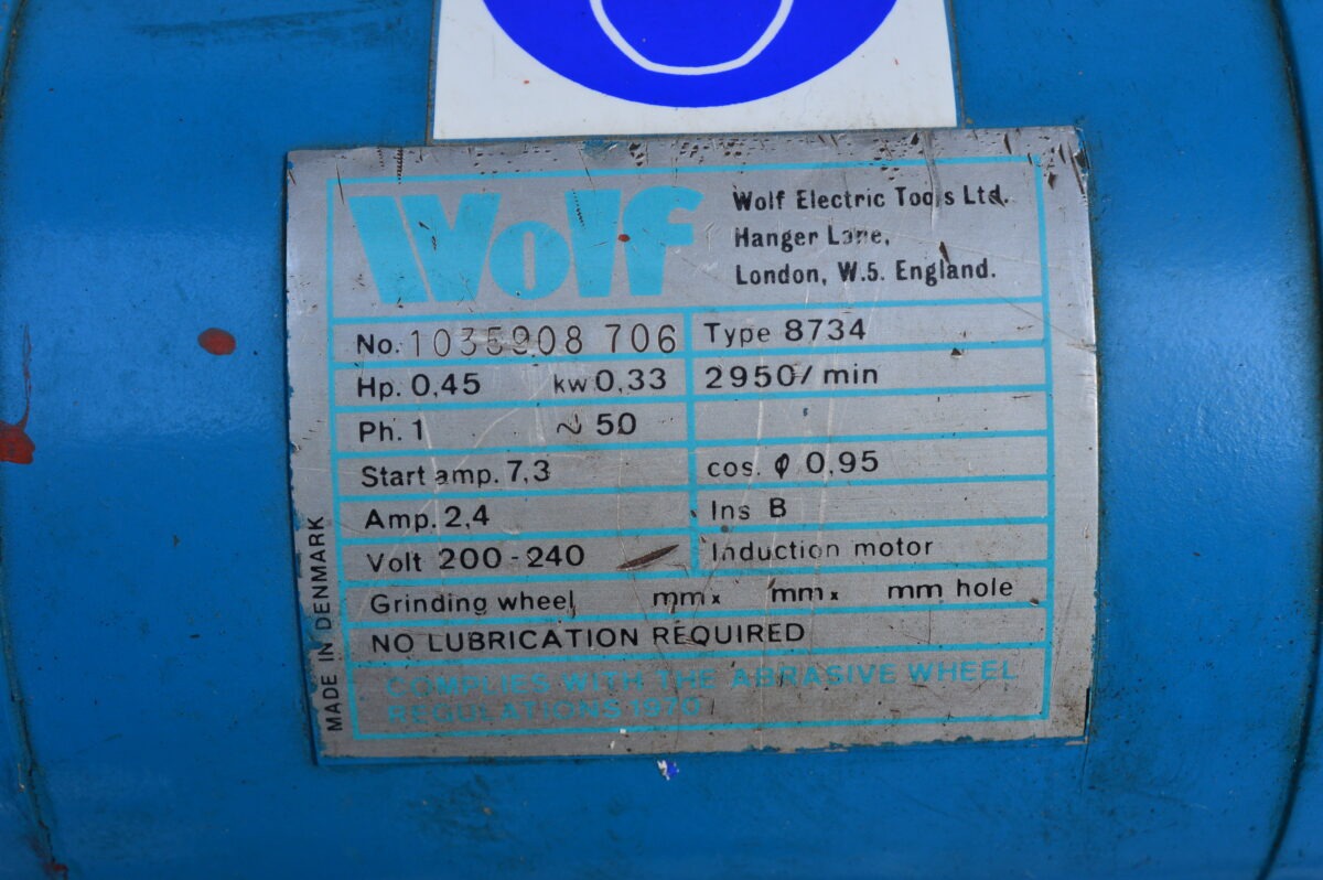 Wolf Double Ended Pedestal Buffer/Polisher, 1ph, 80216144 - Image 4