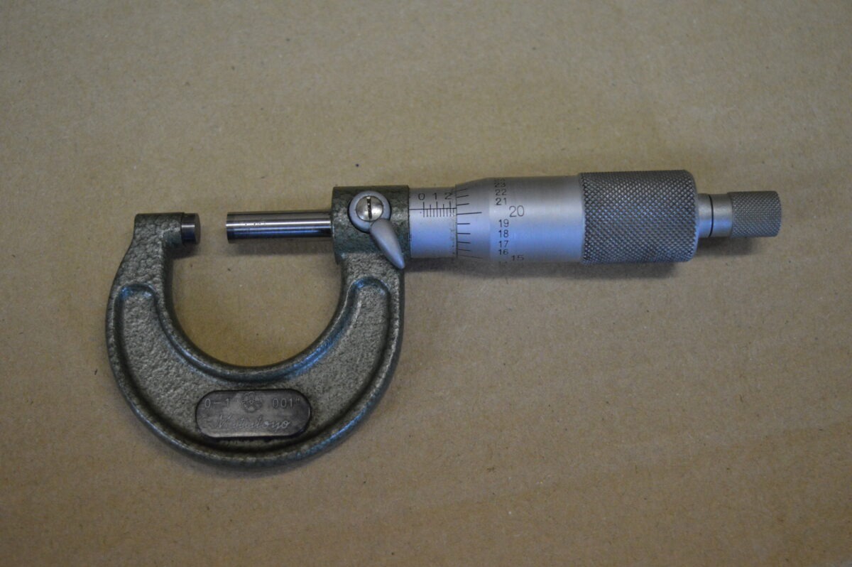 Mitutuyo No 103-177, 0 - 1" Micrometer, Carbide Anvils, 80216391 - Image 3