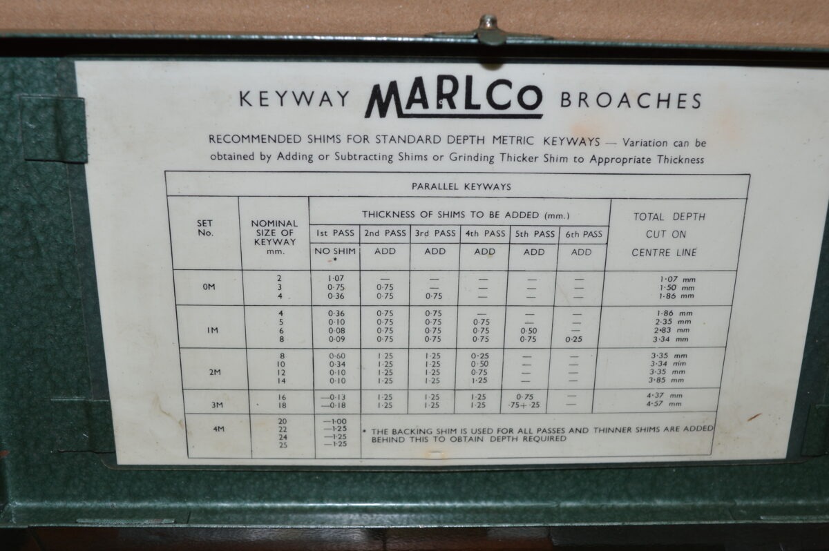 Marlco Metric Set of 4 Broaches, 4,5,6 & 8mm, 80216496 - Image 3