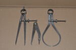 3 Moore & Wright Tools, 6" Dividers, 6" Calipers & 4" Oddleg Calipers, 80216514 - Image 2