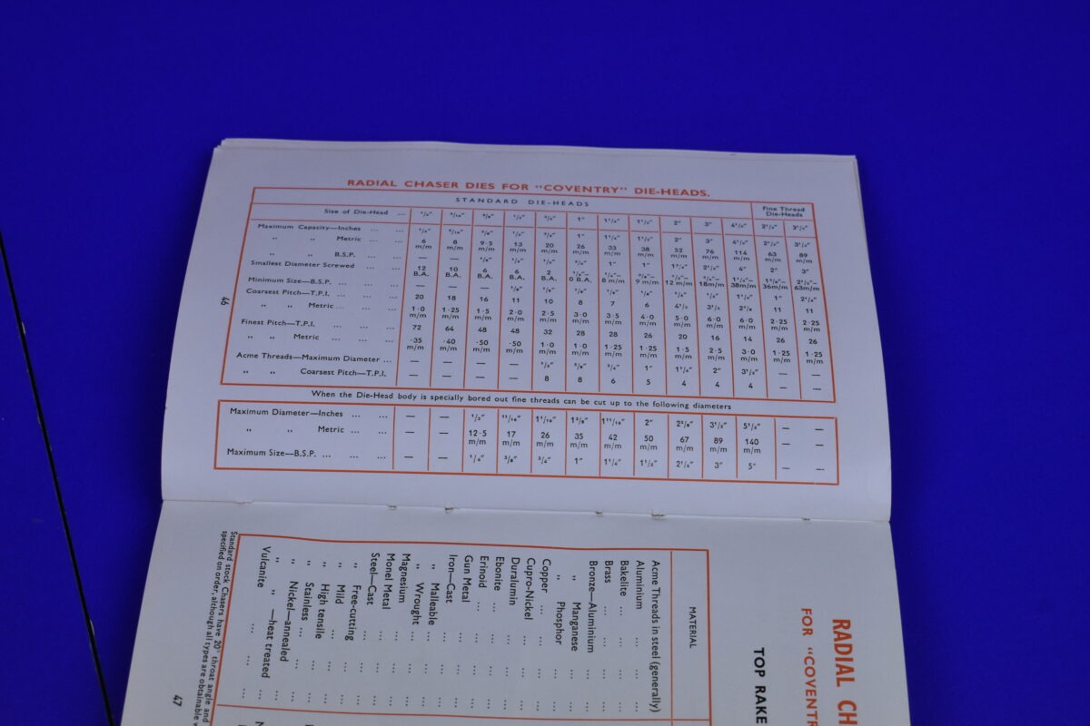 Speedicut Screw Thread Tools, Standard List Novermber 1963 80216535 - Image 6