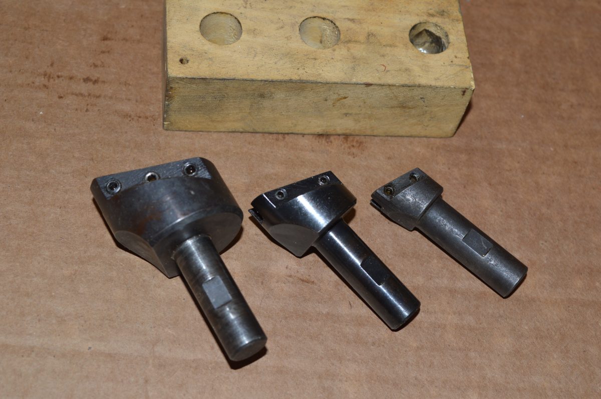 Set of 3 Fly Cutter Holders, 1/2" Shanks, Take 1/4" Tools, 80216711 - Image 2
