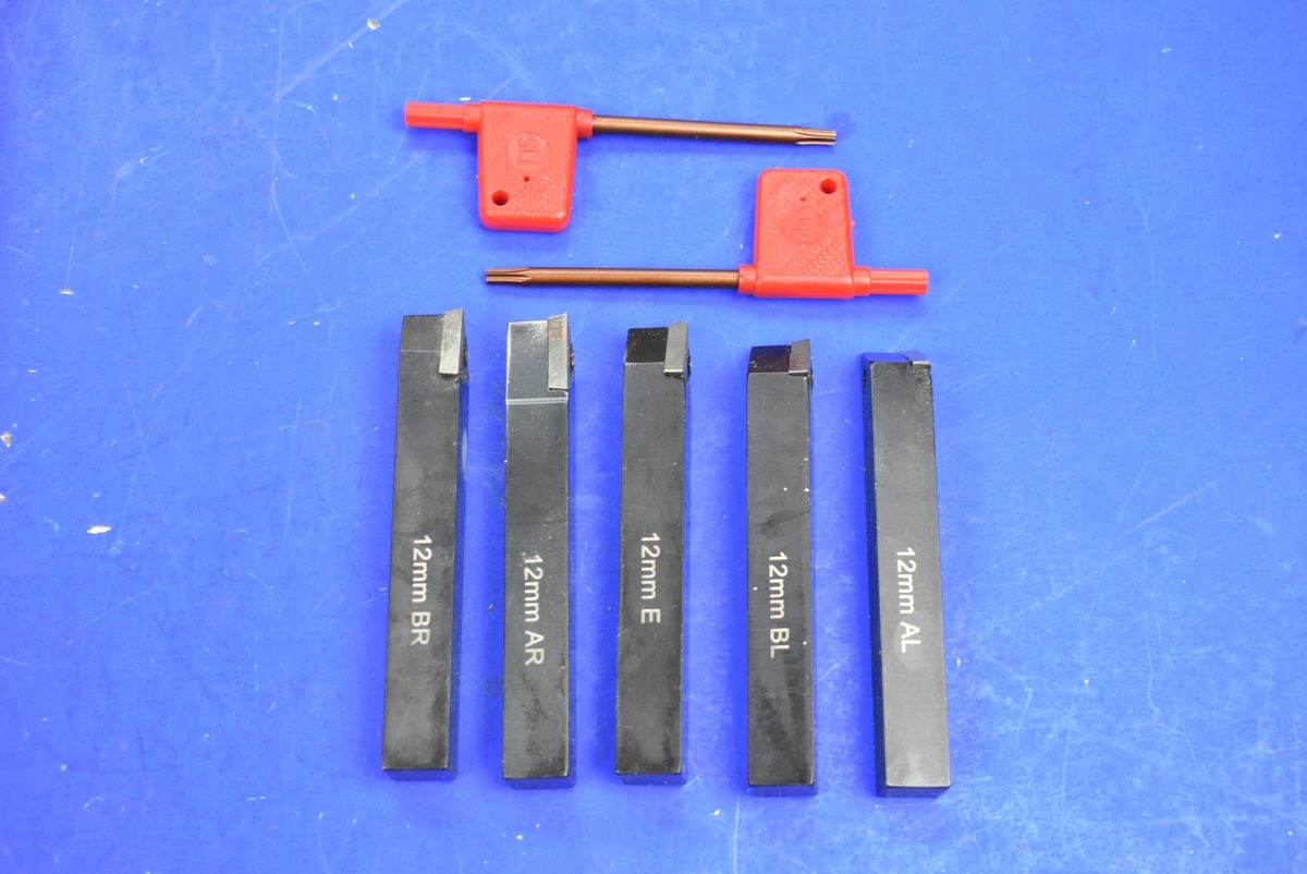 Imported 12mm Shank Tipped Lathe Tool Set 80216958 - Image 2