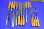 Set of Fourteen Pattern Maker’s Paring Gouge Chisels 80216987