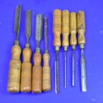 Eight Assorted Gouge Chisels for Restoration 80216991