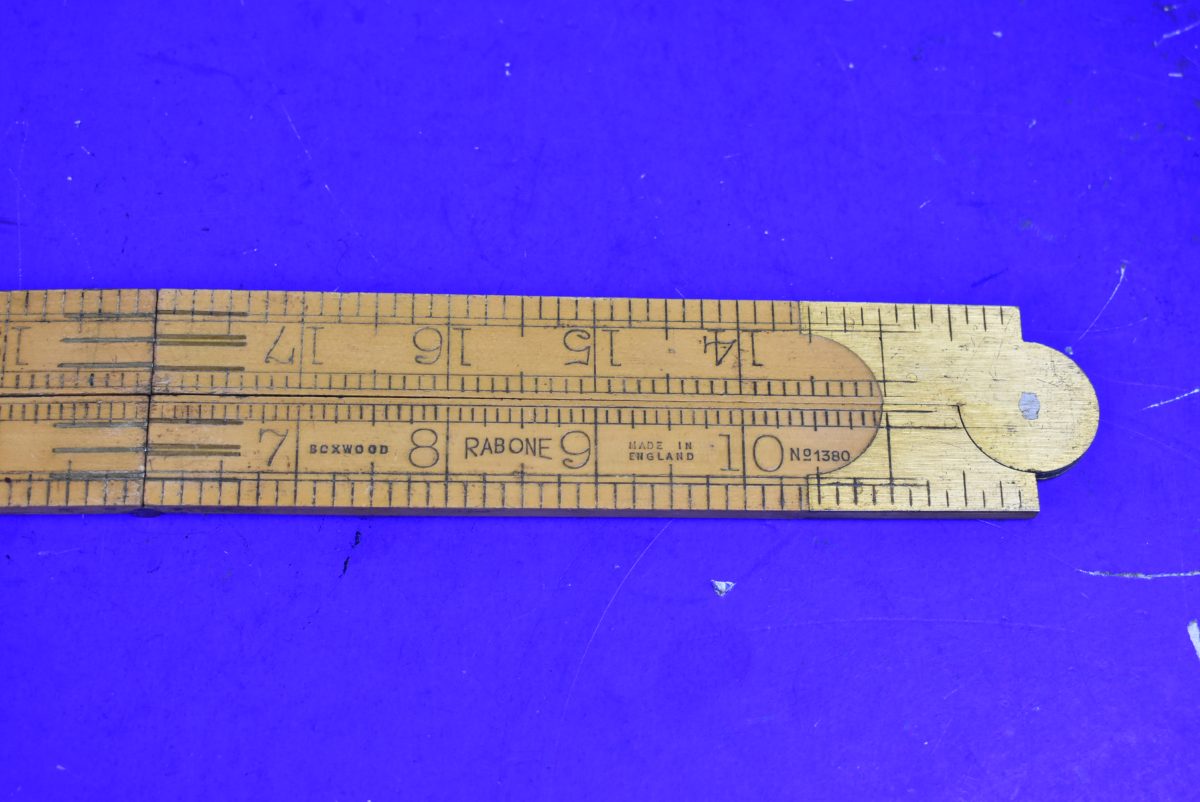Good Vintage Rabone No. 1380 Four Fold Boxwood Rule, 24" Long 80217062 - Image 2