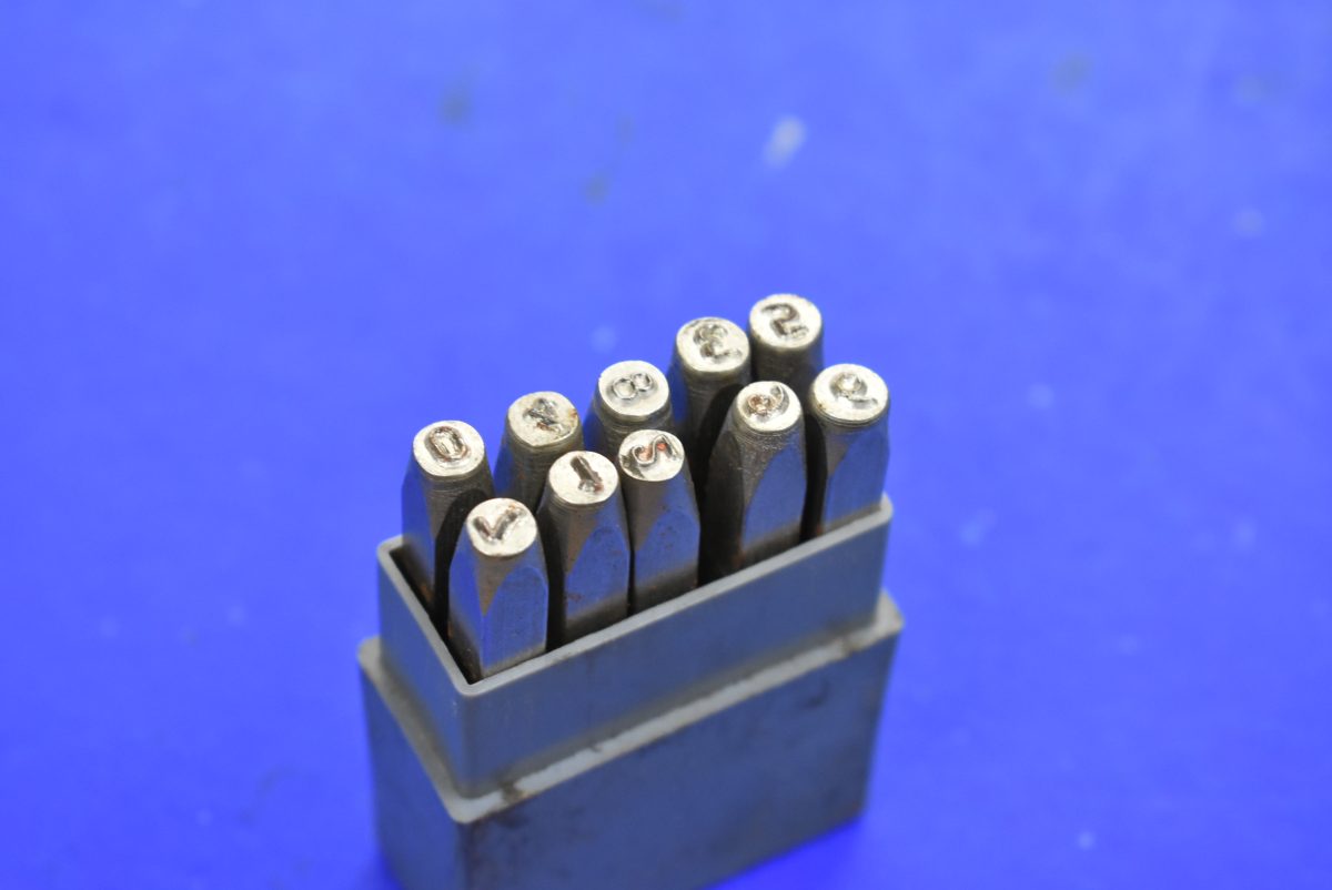 80217008 Good Used Modelmark 3mm Number Punch Set 80217008 - Image 1