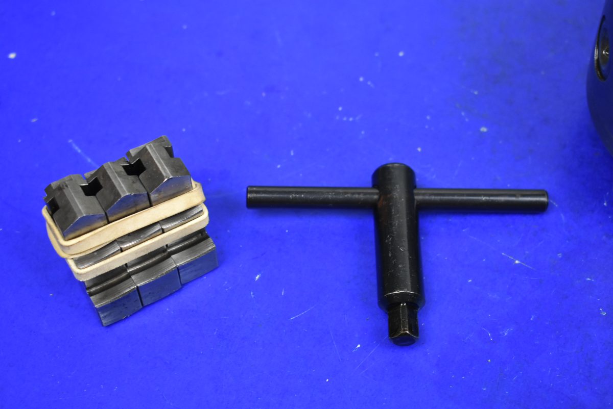 Pratt Burnerd 4" Self Centering 3 Jaw Chuck to Fit Right Hand Union Graduate Key + Reverse Jaws 80217147 - Image 5