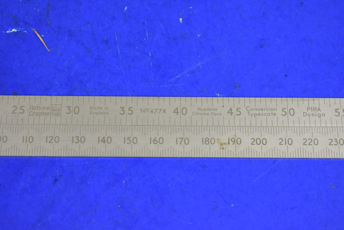 Rabone Chesterman No. 477R Conversion Typescale Rule, Matt Finish 80217310 - Image 3