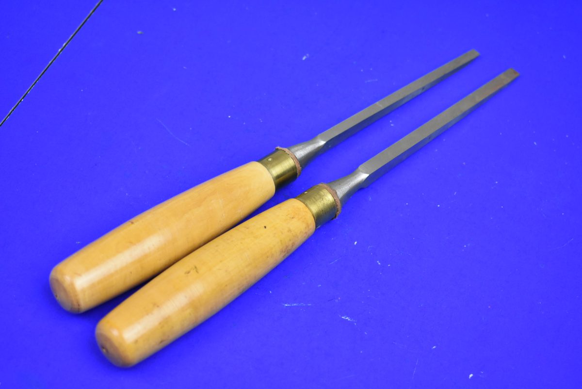 Two Marples Boxwood Handle Mortice Chisels. 1/4" & 5/16" 80217225 - Image 4