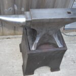 Soderfors 165lb Blacksmiths Anvil with Cast Iron Stand, Dated 1930, Very Good Condition, 80217375