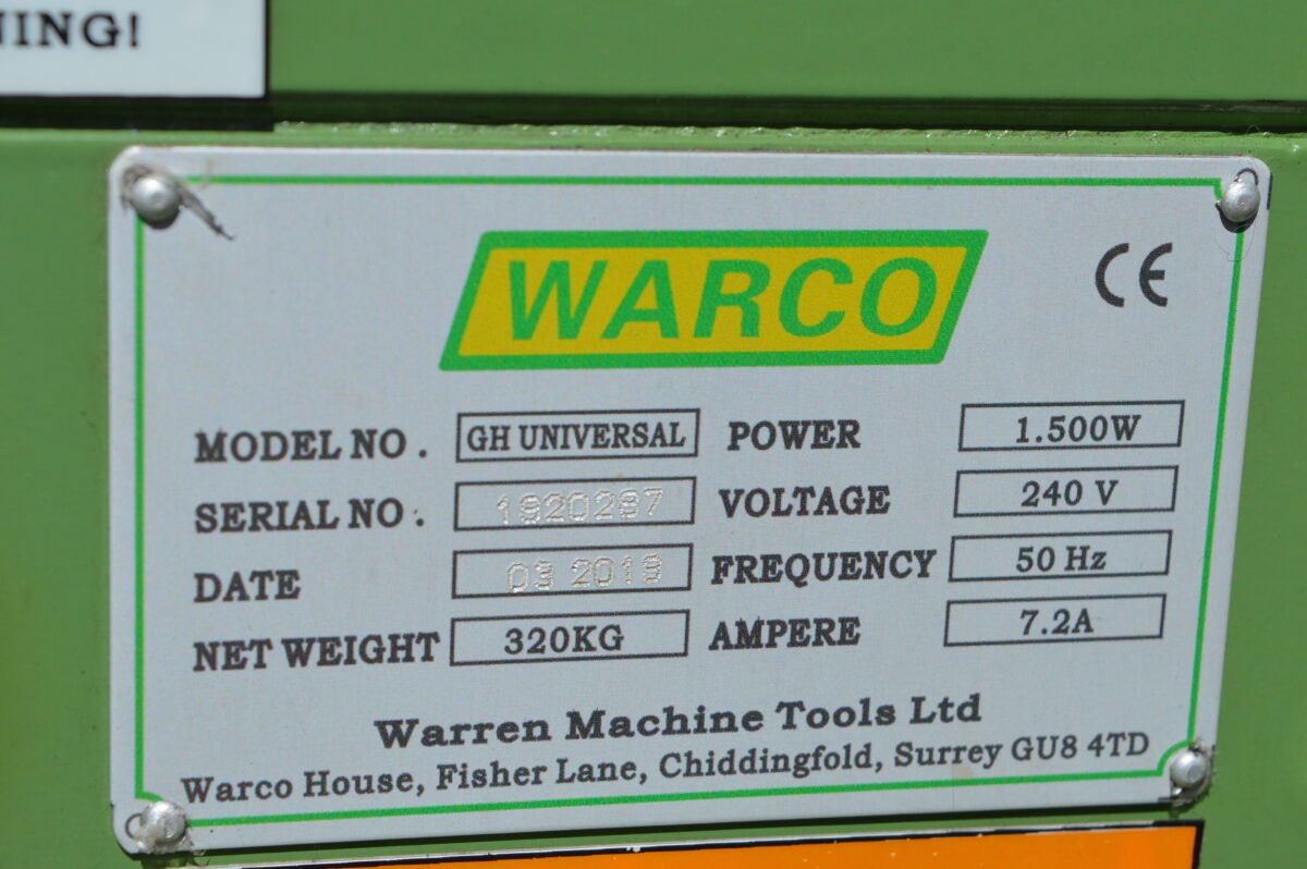 Warco GH Universal Geared Head Vertical Milling Machine, 1ph, 80217385 - Image 4